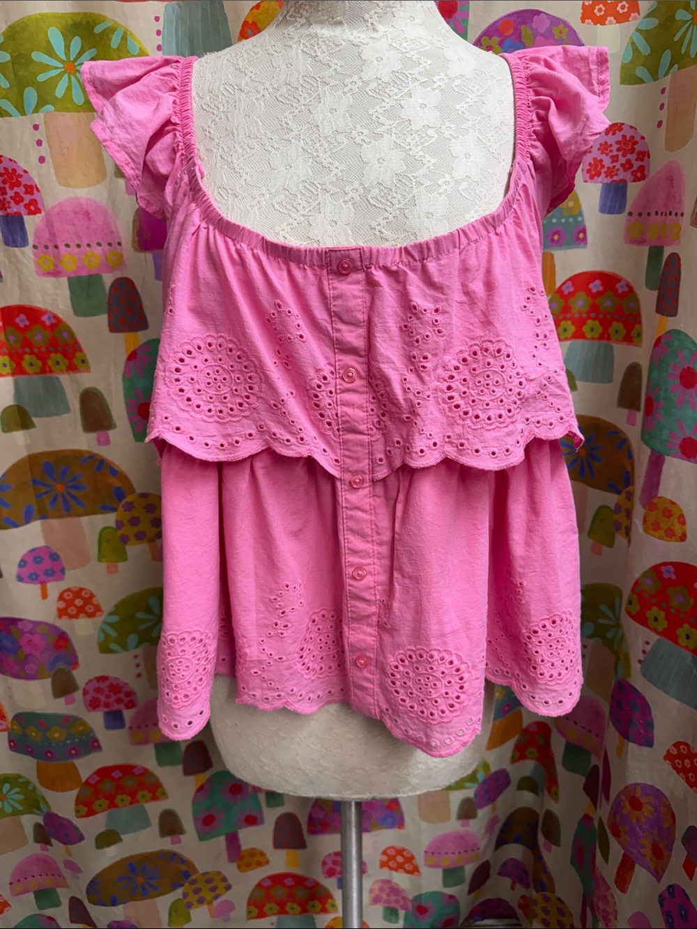 Planet Heart 100% Cotton Sleeveless Blouse. Large